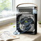 Portable Mini Air Cooler Fan with Mist – Ultra-Quiet Cooling Fan with Water Tank & Night Mode